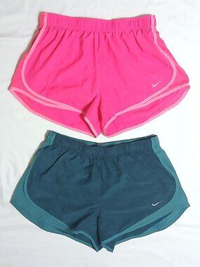 Nike Dri-FIT Running Shorts Women’s Size Large 2 Pair Athletic Gym Activewear
